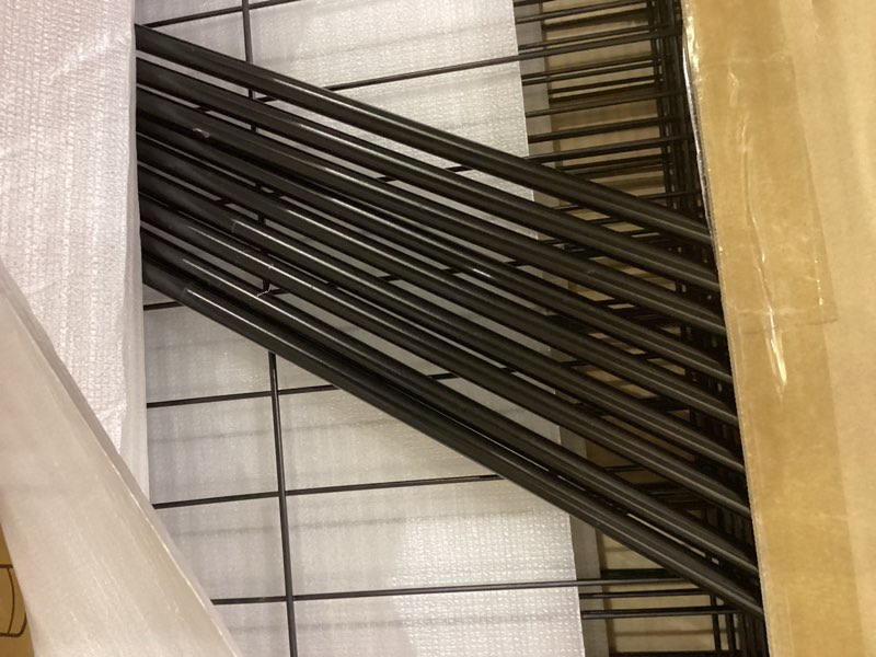 Condition photo showing As Is for FXW Rollick Unleashed Dog Playpen for Indoor, Yard, RV Camping, 32 inch 8 Panels for Small and Medium Dogs?Patented Black 32 inch 8 Panels