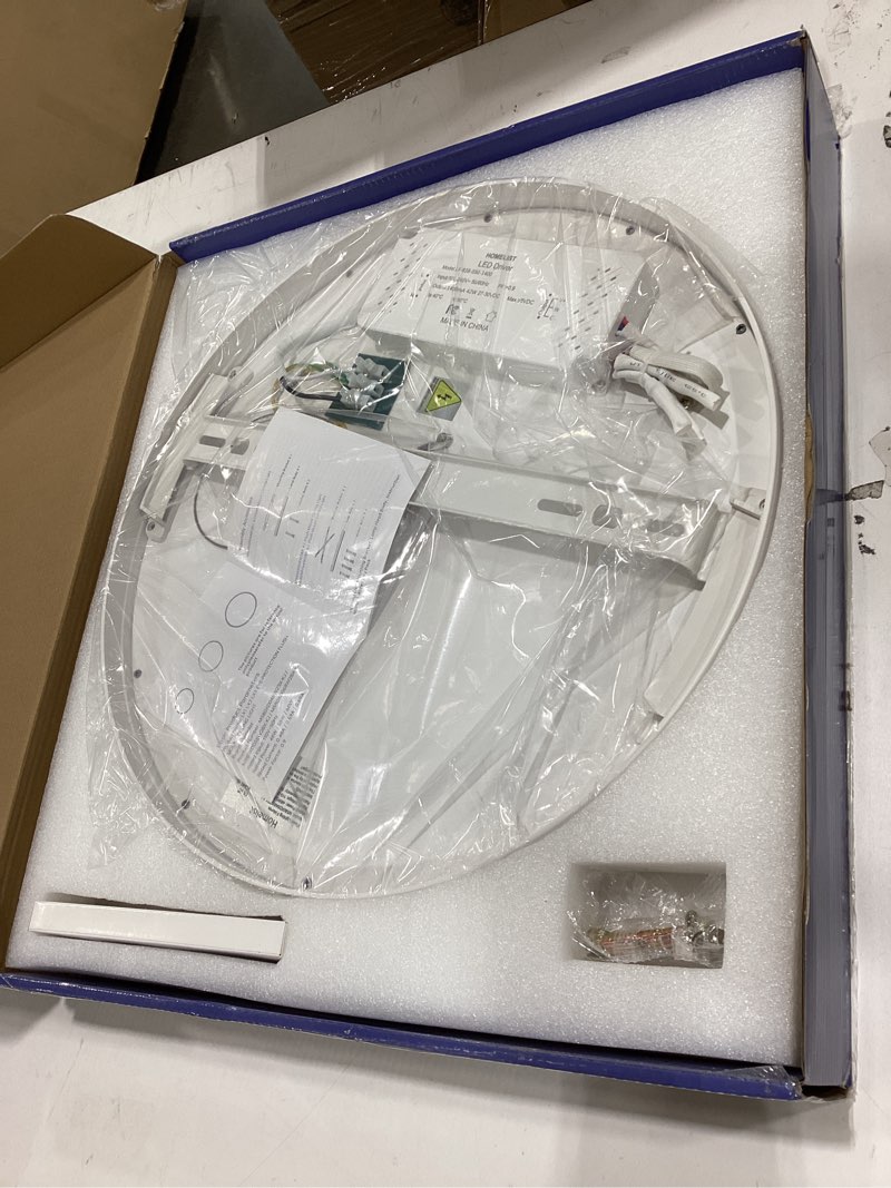 Condition photo showing New/Like New for Homelist LX1 Eye Protection LED Flush Mount Ceiling Light Fixture, 15,75 in 48W 3800LM Bright Ultra-Thin Ceiling Light for Children's Bedroom, Adjustable Modes, Remote Control, CRI>98, No Flicker 48W-15.8in