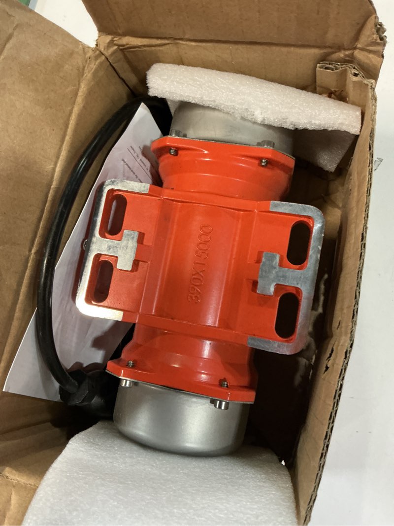 Condition photo showing Good Condition for concrete vibration motor 308 lbs force - 100w ac110v 3600rpm aluminum alloy industrial vibrator for shaker table