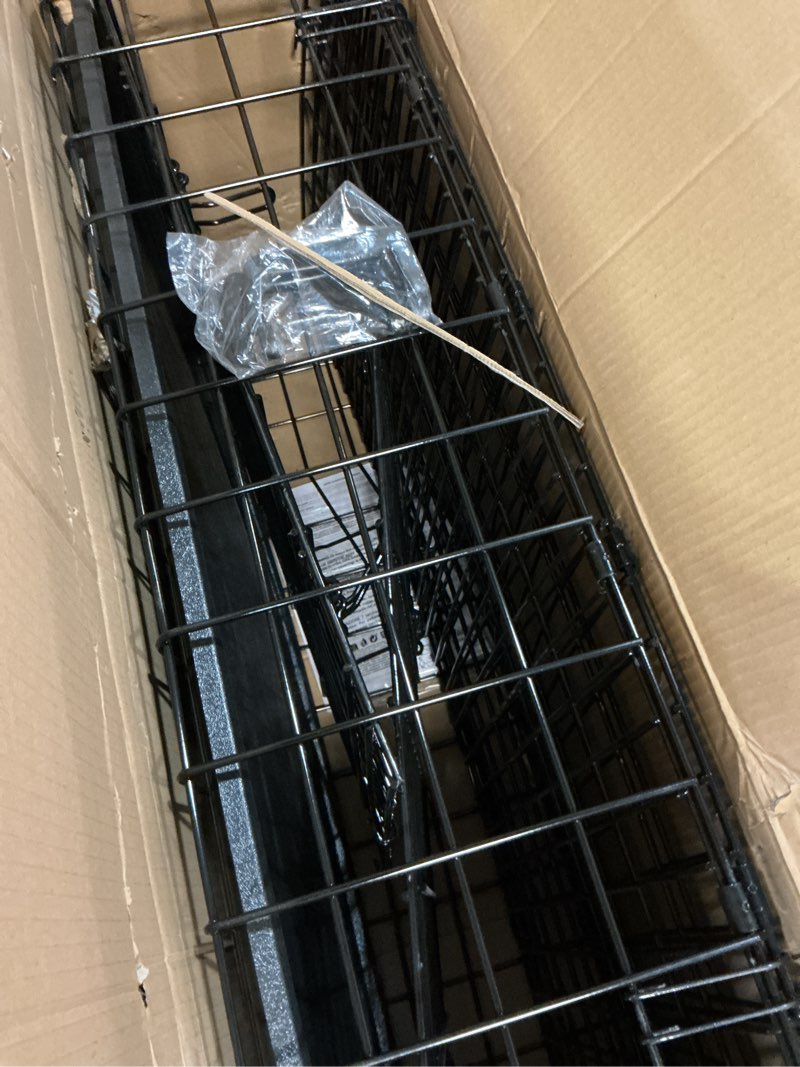Condition photo showing Good Condition for midwest homes for pets solutions series large side-by-side suv dog crate, double door folding metal cage designed to fit in suvs & vans, for dogs up to 90 lbs black 42.5"l x 21.3"w x 30.3"h