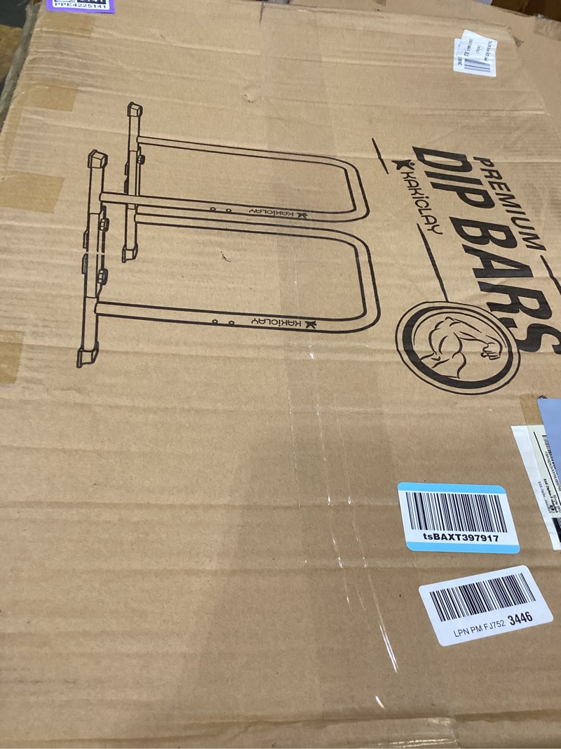 Condition photo showing New/Like New for 2026 Upgrade World's Best Strongest Premium Dip Bars with Adjustable Ultra-Stable Settings & Non-Slip Feet - USA Original Patent, USA Designed, USA Shipped, USA Warranty