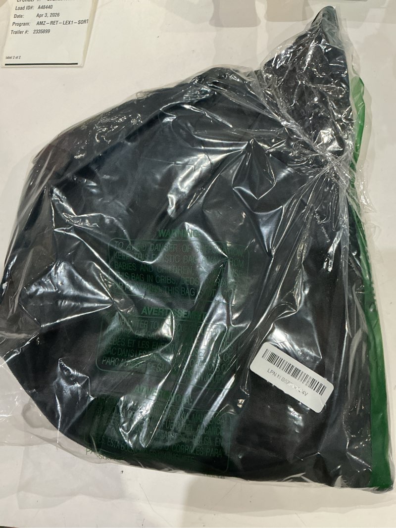 Condition photo showing As Is for large office cubicle desk shade – blocks overhead light, reduces eye strain & headaches for light sensitive workers, anti-glare canopy, black