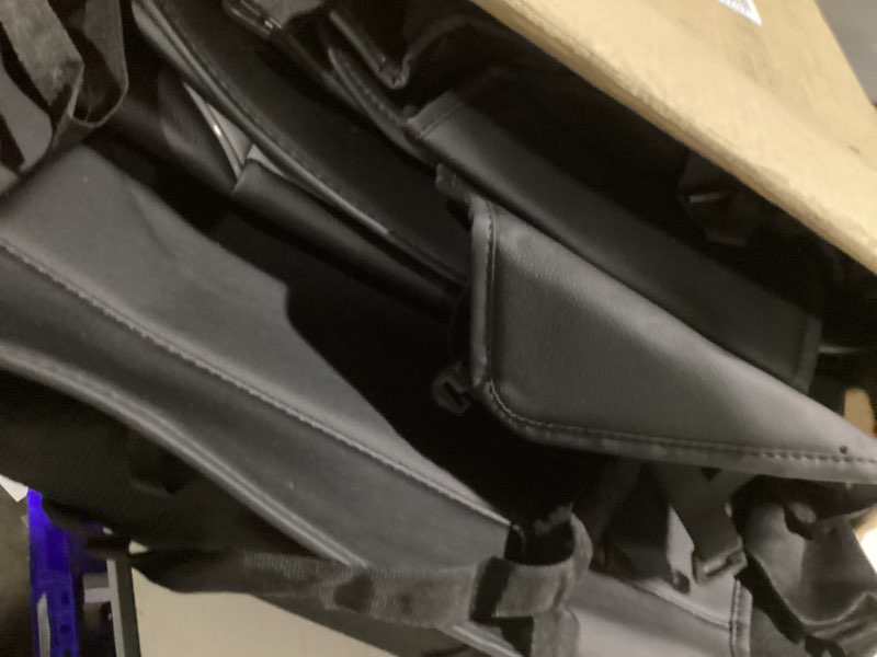Condition photo showing Good Condition for full dodge ram 1500 2500 3500 seat covers 2012-2026 crew quad cab classic bighorn longhorn laramie tradesman truck seat covers faux leather for curved rear seat(black&grey,5 full set) #109 black&gray curved bench - full set - ram 2012-2026
