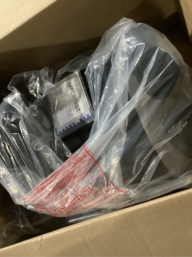 Condition photo showing Good Condition for chicco gofit cleartex plus backless booster car seat, latch attachment, quick-release latch removal, portable car booster seat for children at least 4 years old and 40-110 lbs, obsidian/black gofit cleartex plus obsidian/black