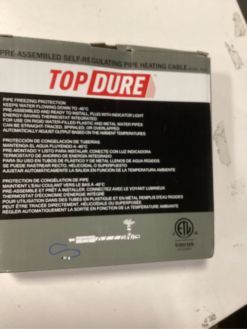 Condition photo showing New/Like New for Self-Regulating Pre-assembled Water Pipe Heat Cable for Pipe Freeze Protection, Energy-Saving Pipe Heating Cable Keeps Water Flowing at -40°F 120V 6FT 5W/FT 6-feet