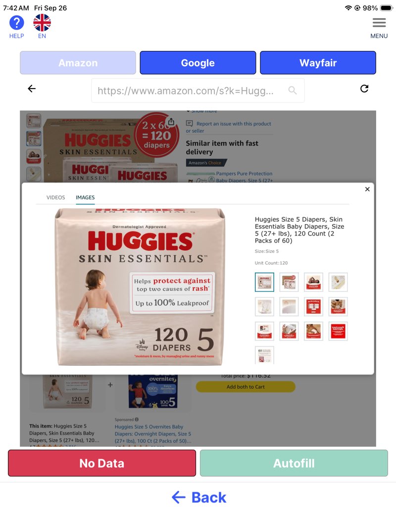 Huggies Size 5 Diapers, Skin Essentials Baby Diapers, Size 5 (27+ lbs), 120 Count (2 Packs of 60)