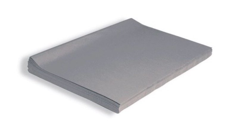 SPECTRA ART TISSUE Suede Gray 480 Sheets (1 Ream) 20” x 30”