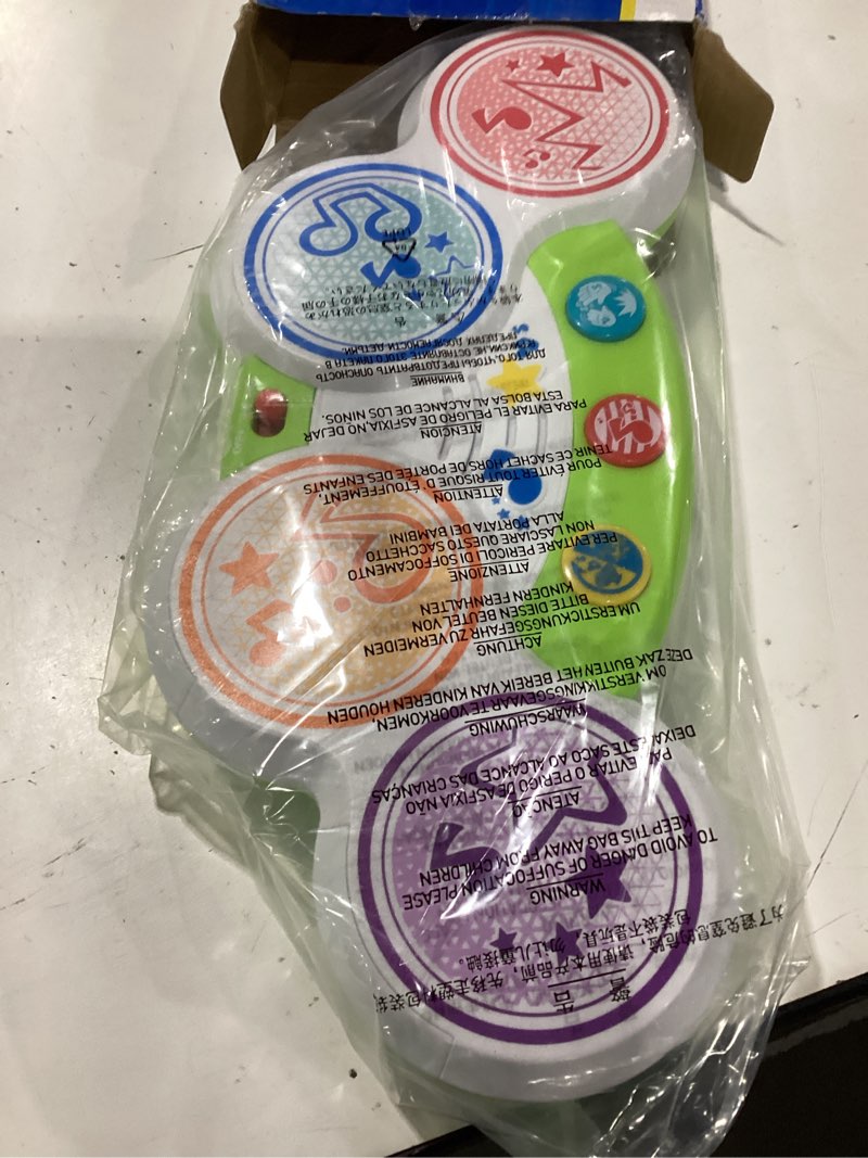 Condition photo showing New/Like New for magic touch drum, toddler light up music bongos toy, infant touch sensor musical instrument baby drum, birthday for 9 12 18 24 month, 1 2 3 year old boys girls