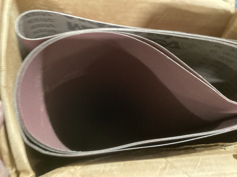 VSM 73023 Abrasive Belt, Fine Grade, Cloth Backing, Aluminum Oxide, 150 Grit, 52" Width, 103" Length