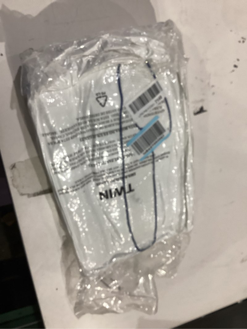 Condition photo showing As Is for Twin Mattress Topper, 4.5 Inch Memory Foam Mattress Topper for Back Pain & Pressure Relief - 2.5" Cooling Memory Foam Soft and Supportive + 2" Pillow Top Mattress Pad Cover, with 8-21" Deep Pocket White Twin