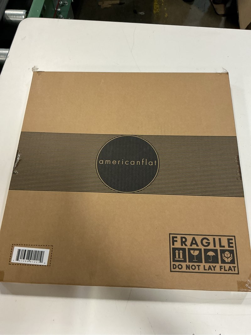 Condition photo showing New/Like New for americanflat 14x14 picture frame - matted to 5x7 - engineered wood - black black 14x14 1 pack