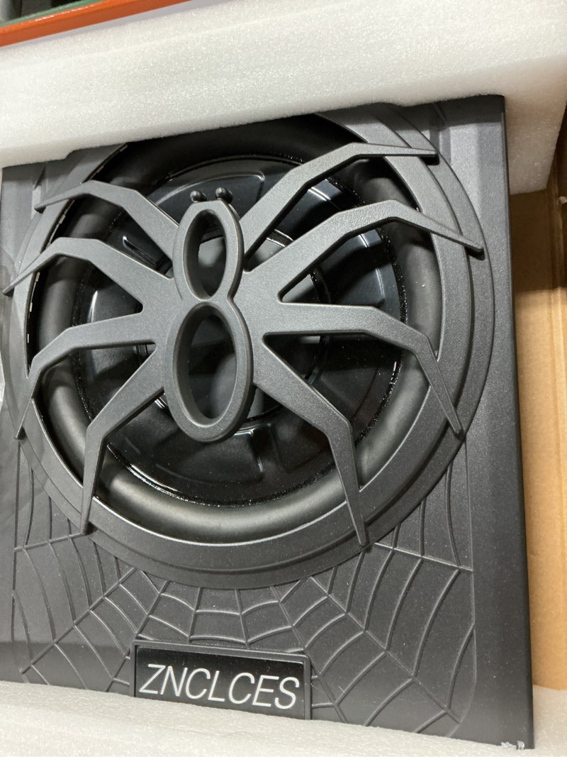 Condition photo showing New/Like New for 2025 Upgraded 10" 1200W Slim Under Seat Powered Car Subwoofer with Colorful LED Ambient Lights, Car/Truck Audio Sub Built in Amplifier Outstanding Heat Dissipation, Powerful Bass for Passion Driving