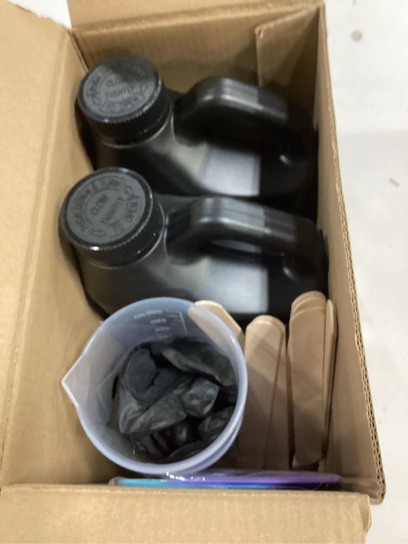 Condition photo showing New/Like New for 64 OZ Epoxy Resin KIT by Mr. Resin Crystal Clear Epoxy Resin for Arts & Crafts : Cures in 24 Hours! River Tables, Molds, Keychains & More! 64 fluid ounces
