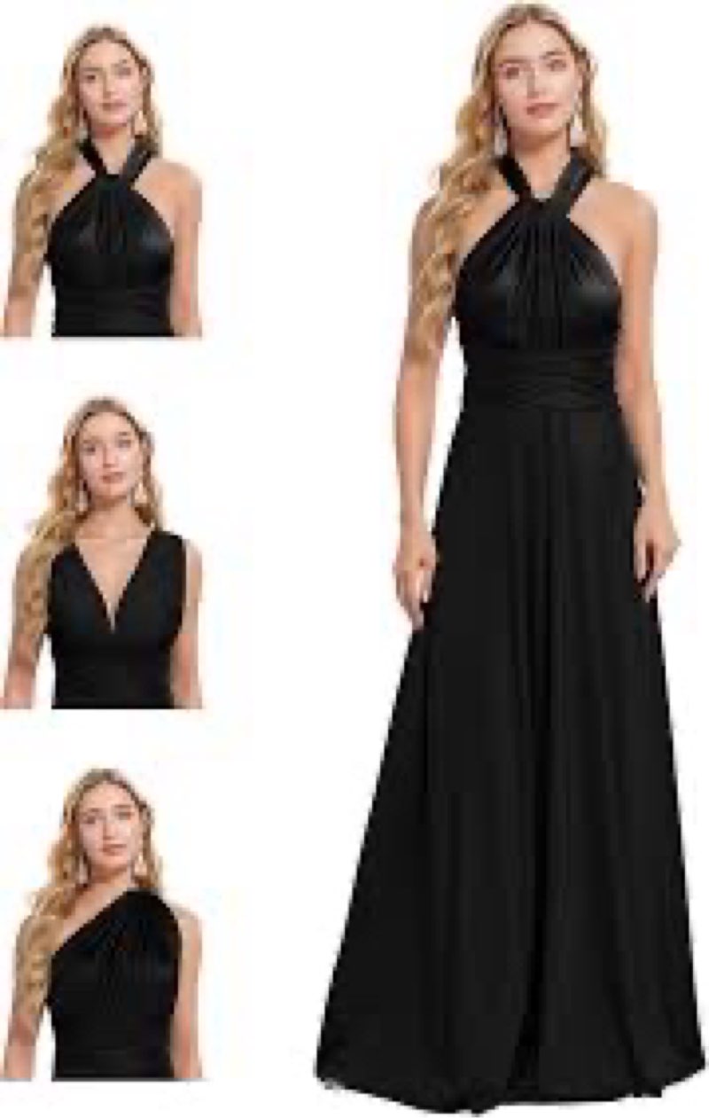 ProAid Convertible Infinity Bridesmaid Dresses - Multi-Way Long Bridesmaid Dress, Twist Wrap Dress f