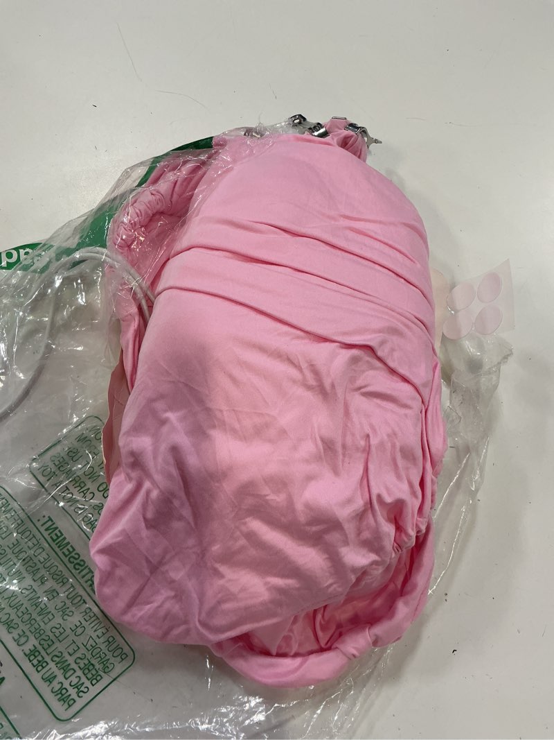 Condition photo showing Good Condition for 7.2ft pink round backdrop cover with oh baby decal sign for 5-7.2ft circle arch stand - thick fitted spandex circle backdrop cover for baby shower, wedding, birthday party and photography pink 7.2ft+oh baby