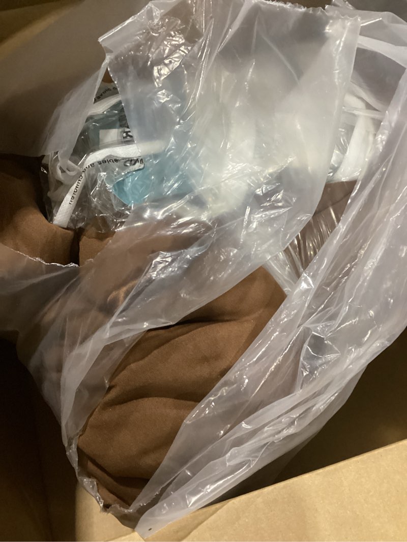 Condition photo showing New/Like New for Whale Flotilla 3-Piece Reversible Silky Soft King Size Comforter Bedding Set, Luxurious Satin Comforters Oversized with 2 Satin Pillowcases, Lightweight Duvet for All Seasons, Brown Brown King(90"X102")