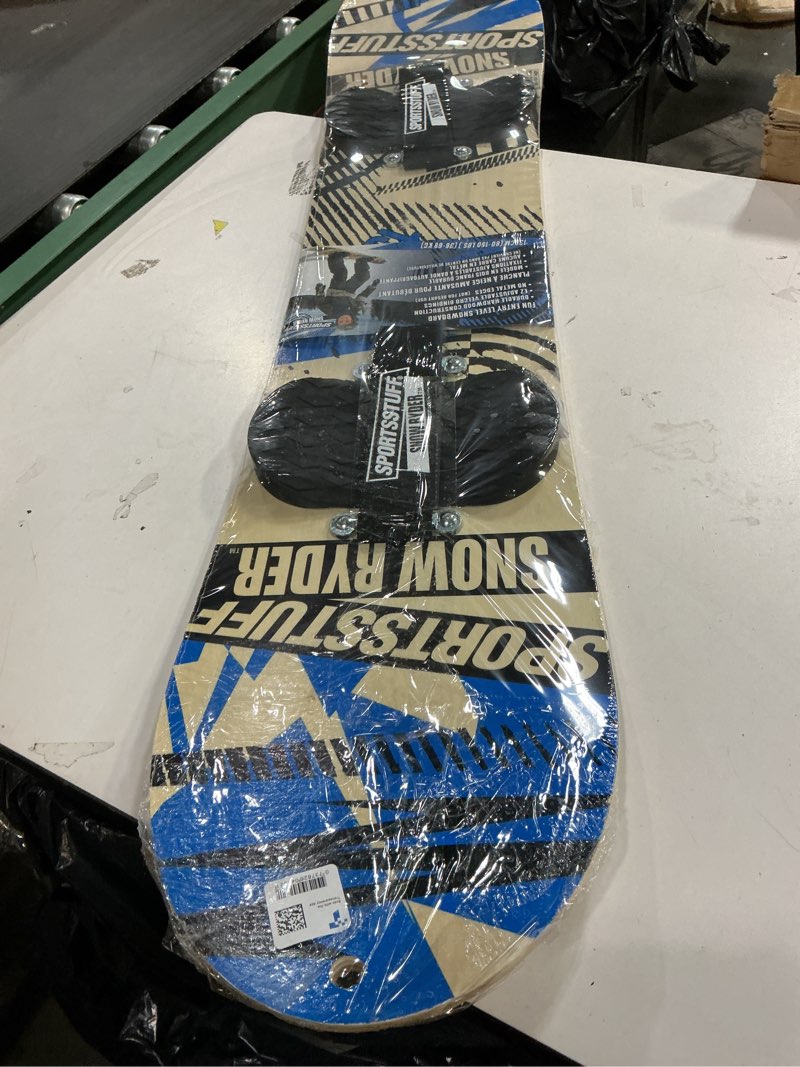 Condition photo showing New/Like New for SportsStuff Wood Snowboards/Snow Sleds - Beginner Kids Winter Sports Accessories - 90cm-130cm Models 130cm - Blue