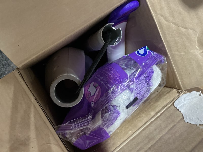 Condition photo showing As Is for Swiffer Power Mop Multi-Surface Kit for Floor Cleaning  Fresh Scent