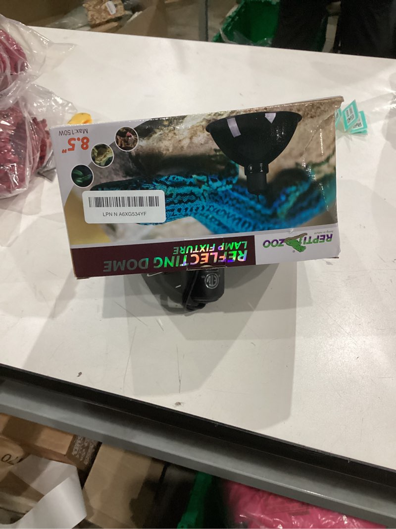 Condition photo showing Good Condition for REPTI ZOO 8.5 Inch Reptile Lamp Fixture,Optical Reflection Cover for Reptile Glass Terrariums