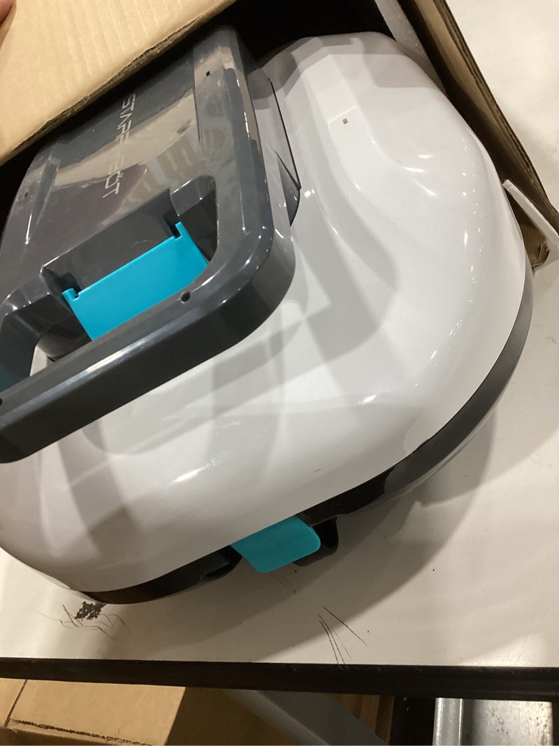 Condition photo showing Good Condition for starrybot cordless robotic pool cleaner with dual high-efficiency motors delivers strong suction, smart self-parking,smart led indicator,pool vacuum for above-ground flat pool up to 900 sq.ft(white)