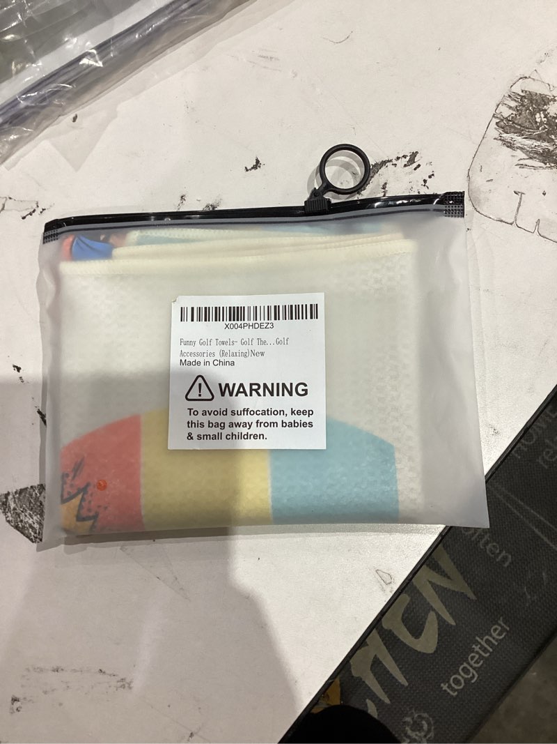Condition photo showing New/Like New for Funny Golf Towels- Golf Themed Gag Gifts for Men Who Have Everything, Golf Towels for Golf Bags with Clip for Men, Funny, Unique Accessories (Darling) Multicolor-2