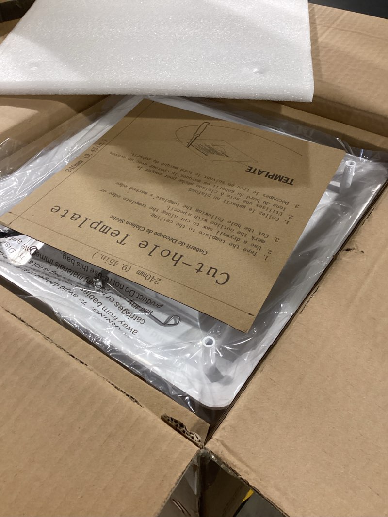 Condition photo showing Good Condition for bathroom fan with light and humidity sensor: 26w ceiling mount ventilation fan and led light combo for bathroom and home, 100cfm, 5cct seletable, dimmable & wet rated, etl certified 100 cfm with light & humidity sensor