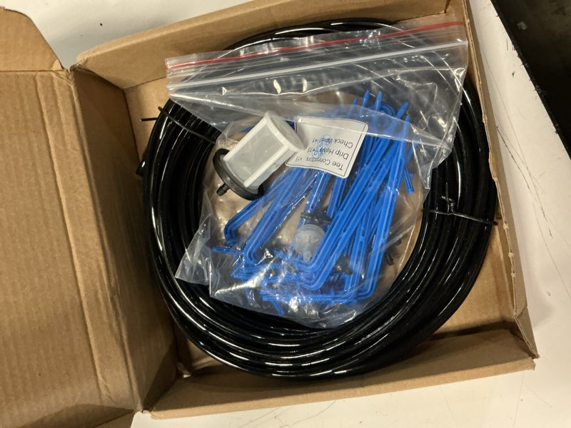Condition photo showing Good Condition for solar drip irrigation kit accessories, 49 ft tubing, drip irrigation extra accessories kit,15 tee fittings and 15 drippers for balcony patio & garden 49ft drip irrigation extension accessories