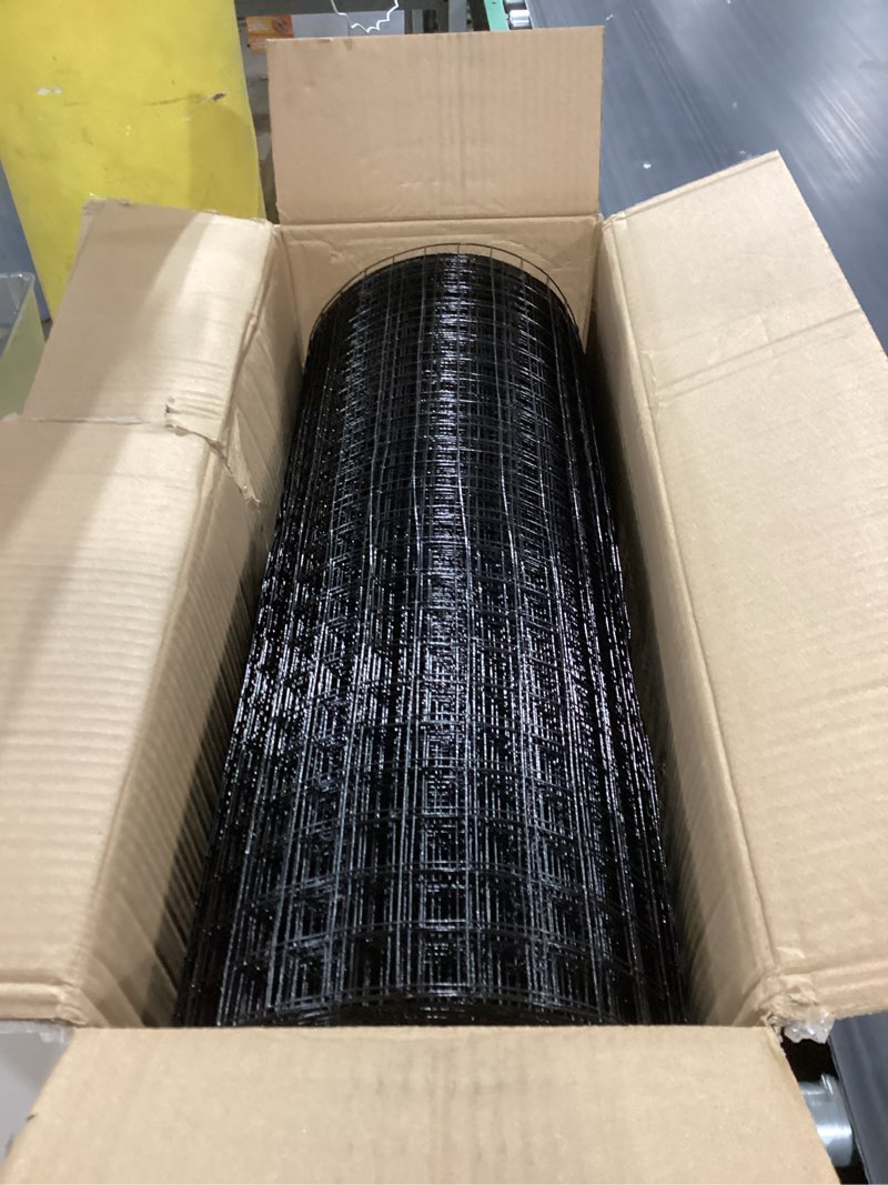 Condition photo showing Good Condition for tongmo 24" x 100' black hardware cloth, 1inch mesh chicken wire fence, 19 gauge vinyl coated wire and welded wire roll,garden fence, poultry netting for rabbit/duck/chicken coop