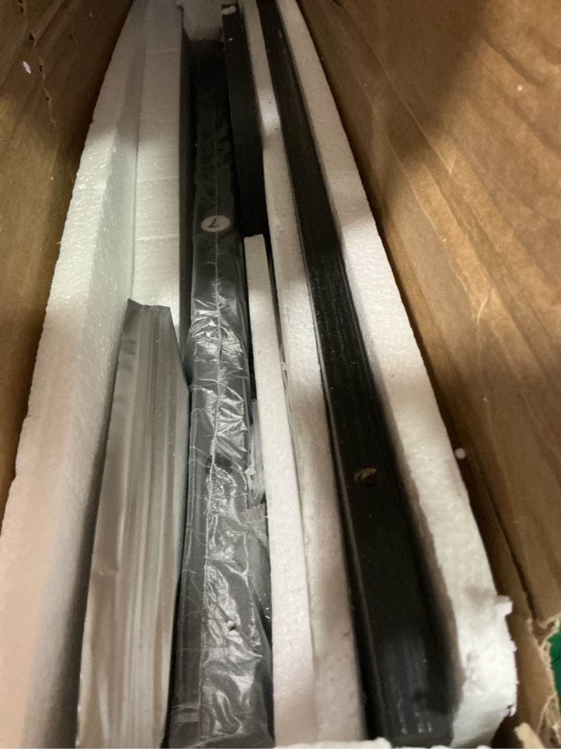 Condition photo showing New/Like New for SUPERJARE Reversible L Shaped Gaming Desk with Drawer, LED Lights & Power Outlets, Corner Computer Desk with Shelves & Monitor Stand for Home, Office, Black, 47 inches Black 47 inch