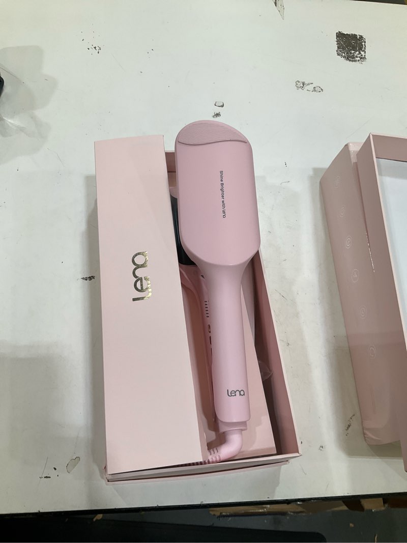 Condition photo showing Good Condition for waver curling iron lena s12 beach waver curling wand, hair tool with 2 barrels, anti-scald protection, adjustable time & temps, dual voltage, titanium coating for effortless, long-lasting waves wide | u-wave