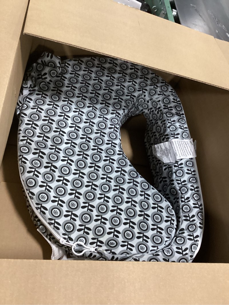 Condition photo showing As Is for My Brest Friend Original Nursing Pillow Enhanced Ergonomics Essential Breastfeeding Pillow Support For Mom & Baby W/ Convenient Side Pocket, Double Straps & slipcover, Midnight Poppy Midnight Poppy Original