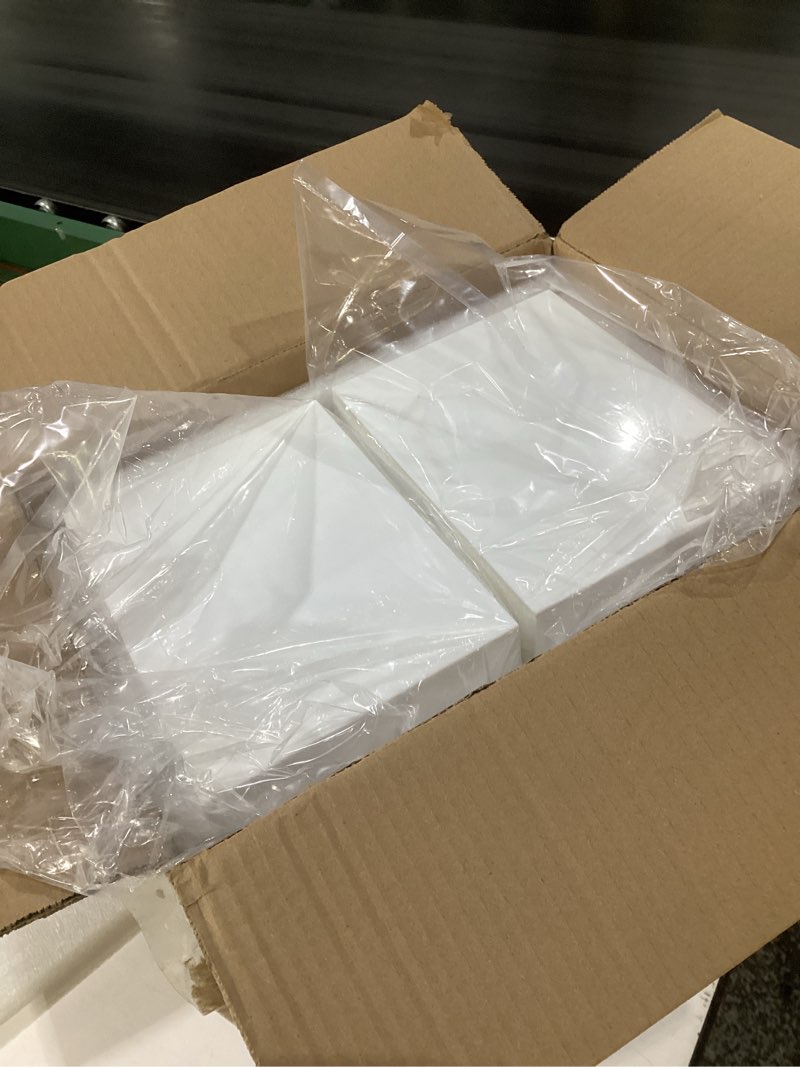 Condition photo showing Good Condition for pecmuikee buffet risers, food risers for buffet table, display stand shelf for catering dessert collectibles jewelry figures show, acrylic cube display nesting risers with hollow bottoms 6pcs (6,7,8)'-2 set