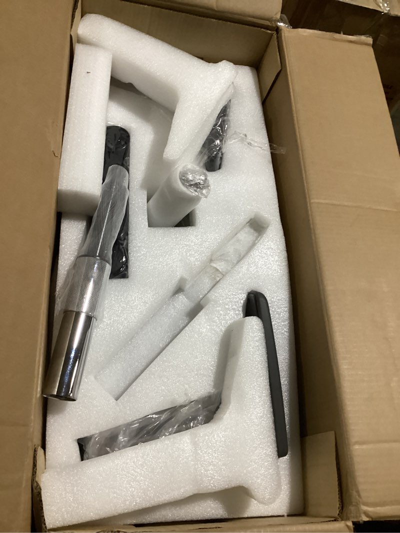 Condition photo showing As Is for Ergonomic Mesh Office Chair with Footrest, Executive High Back Computer Desk Chair with Wide Headrest and Adjustable 3D Arms, Backrest, Tilt Lock and Lumbar Support-Grey 5188 Grey With Footrest