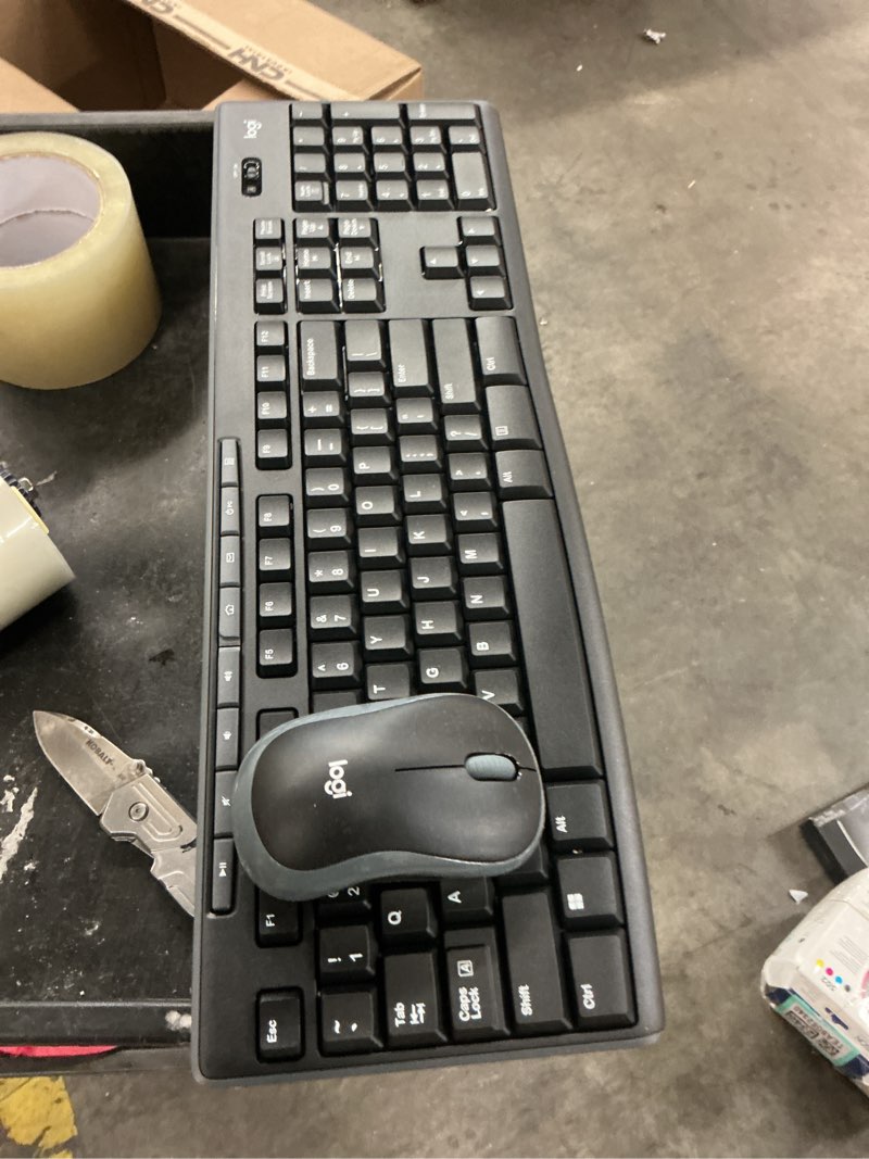 Condition photo showing As Is for logitech combo mk270 with keyboard and mouse - black (920-004536)