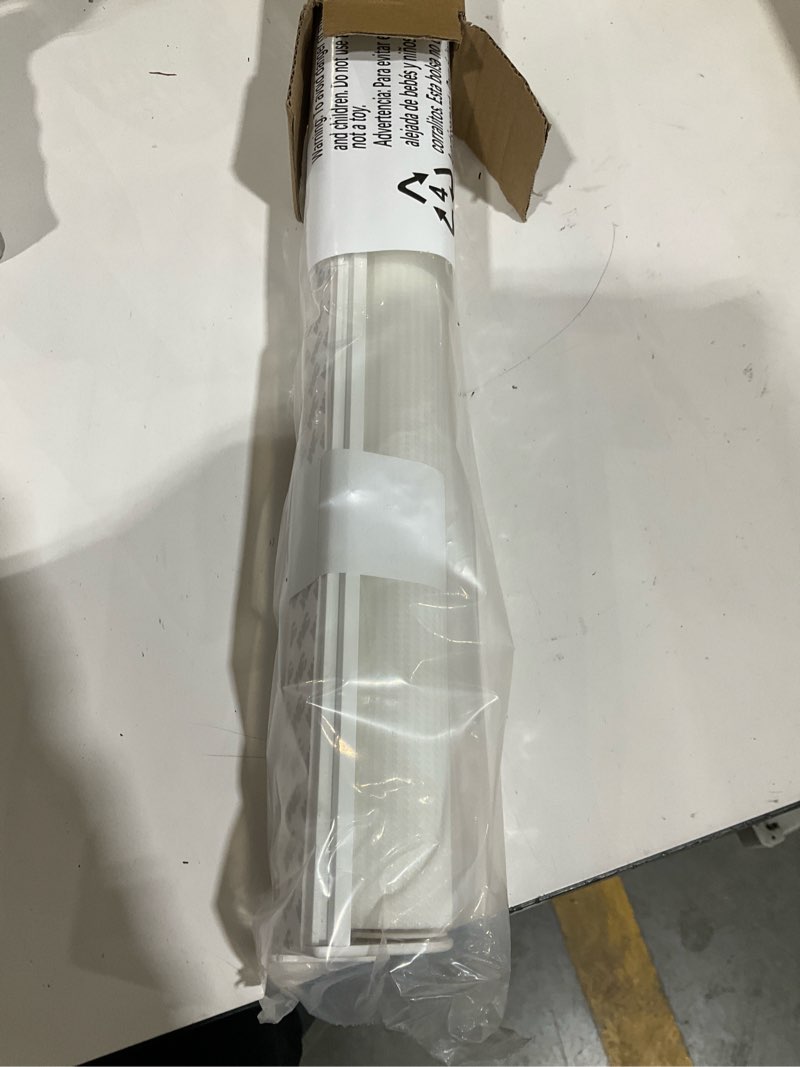 Condition photo showing Good Condition for lazblinds no drill cordless zebra blinds for indoor windows, dual layer light control roller shades for day and night, light filtering sheer shades for home, 30" w x 72" h, white white 30" w x 72" h