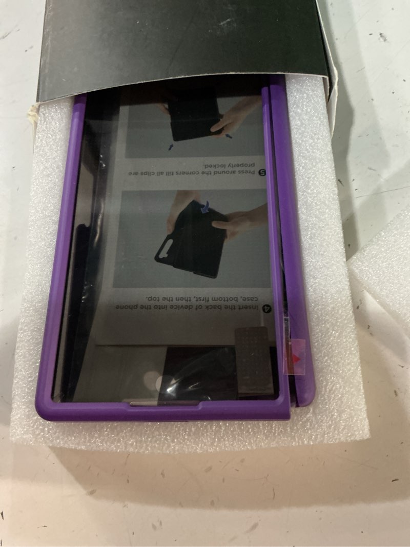 Condition photo showing New/Like New for berfy for z fold 7 case with privacy screen protector, [anti spy] hidden kickstand & slide camera cover & hinge protective, full body shockproof phone case for samsung galaxy z fold 7, purple purple z fold 7 case with kickstand