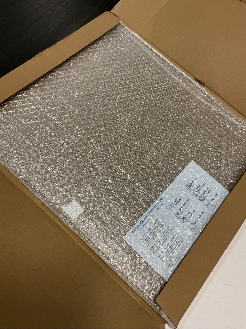 Condition photo showing Good Condition for tempered glass cutting board – 16"x20" clear kitchen counter protector, heat & scratch resistant, non-slip feet - large transparent 20"l x 16"w