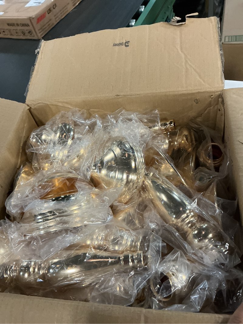 Condition photo showing Good Condition for 12 Pcs Gold Metal Flower Wedding Centerpieces Stand for Table Tall Versatile Arrangement Flower Vase Stand Pillar Holder for Party Wedding Reception Dinner Table(20 Inches)