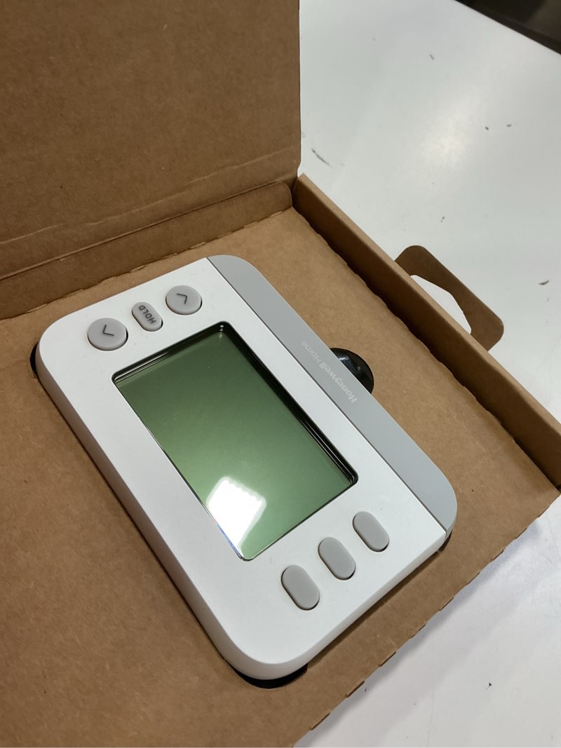 Condition photo showing Good Condition for New! Honeywell Home Programmable Thermostat, Single-Stage, 1 Heat/1 Cool Compatibility, Flexible Schedule, X2P, White, RTH21B Single-Stage Compatible 7 Day Flexible Programmable