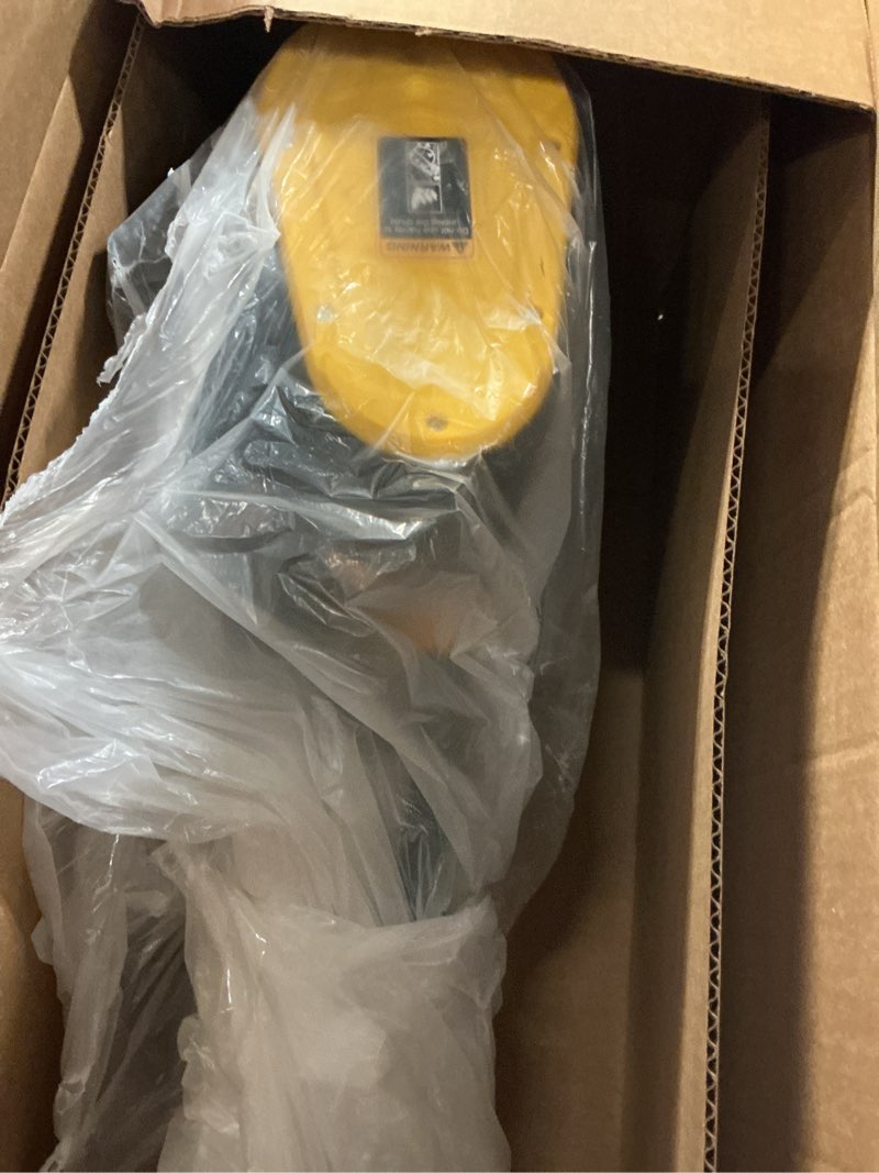 Condition photo showing Good Condition for Cordless Snow Shovel, 20V Electric Snow Blower Compatible with De-Wait(No Battery), 13.5 Inch Cordless Snow Removal Shovel with Directional Plate - Yellow No Battery-Yellow