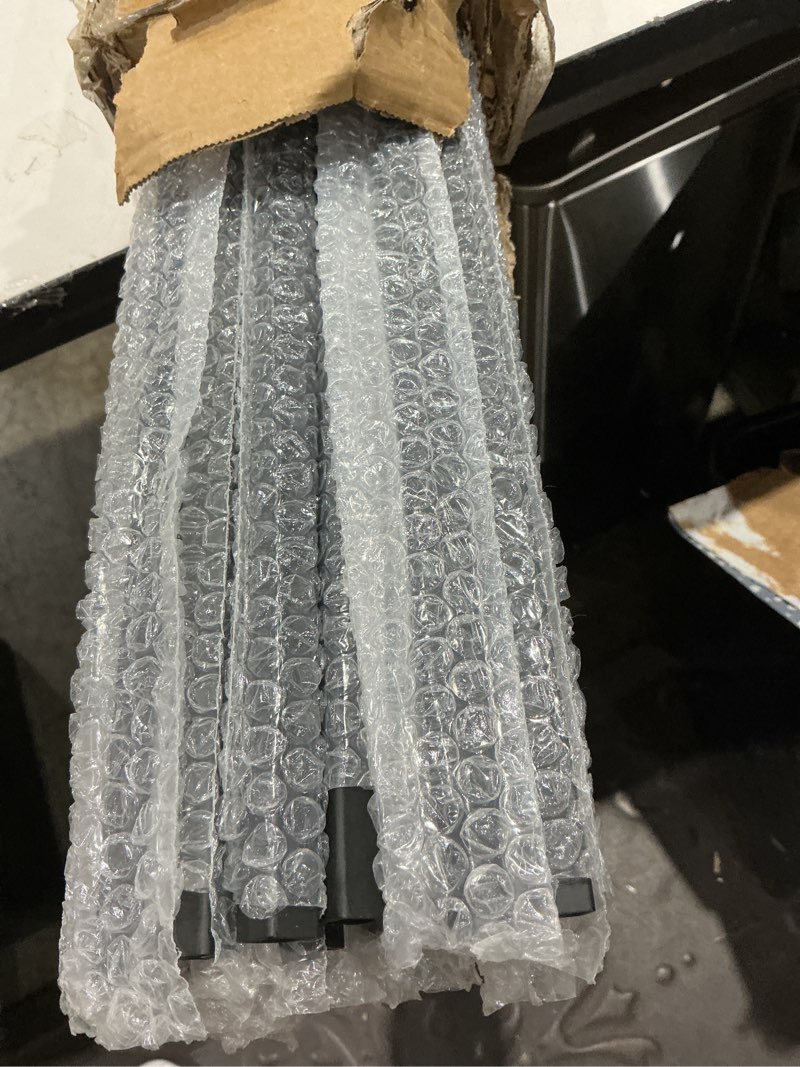 Condition photo showing Good Condition for 15 pcs wrought iron balusters,1/2" x 44" straight hollow iron baluster for staircase remodel, matte black metal railing 15 square balusters 15 pack