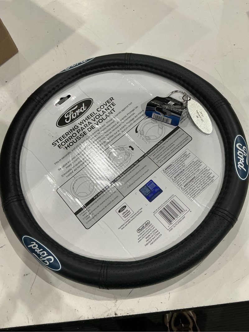 Condition photo showing Good Condition for plasticolor 006725r01 ford elite premium logo steering wheel cover