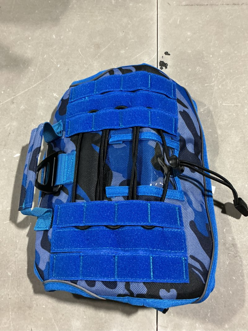 Condition photo showing Good Condition for heavy-duty tactical dog harness for large dogs, no pull adjustable reflective pet vest with molle system, k9 military-grade control for service training, outdoor & 10+ breeds, blue camo, large l: neck: 19-25'', chest: 27-35'' blue camo