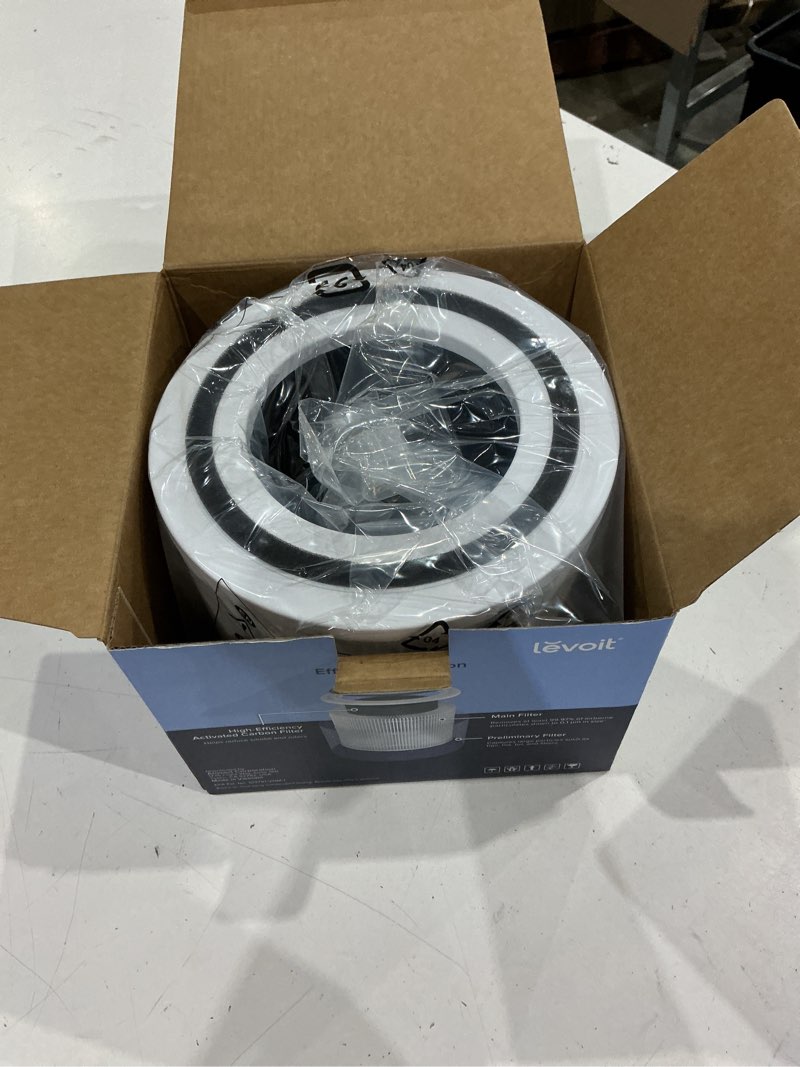 Condition photo showing New/Like New for levoit 8-in w x 6.3-in h x 8-in l core 300-rf true hepa air purifier filter
