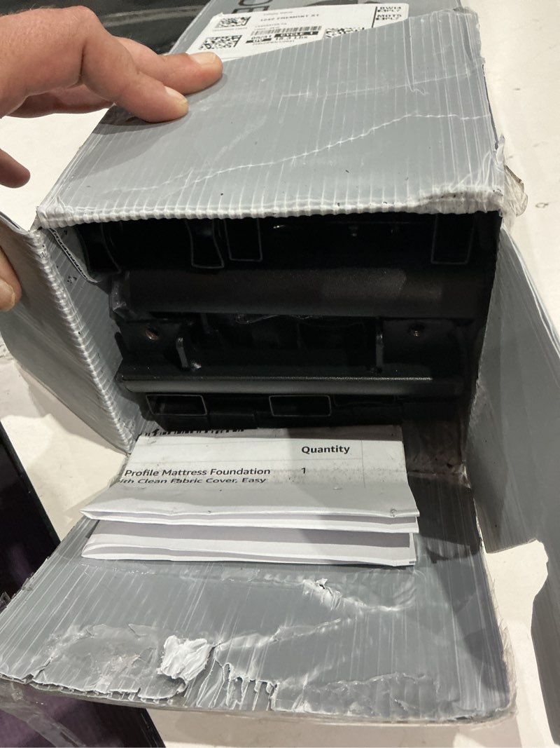 Condition photo showing Good Condition for twin size box springs - 5 inch low profile mattress foundation no noise heavy duty metal basics bed base with clean fabric cover, easy assembly 5 inch twin