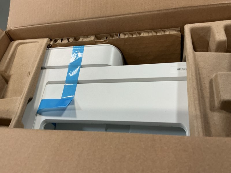 Condition photo showing As Is for hp deskjet 4255e wireless all-in-one color inkjet printer, scanner, copier, best-for-home, 3 month instant ink trial included. this printer is only 2.4 ghz capable. ai-enabled (588s6a)
