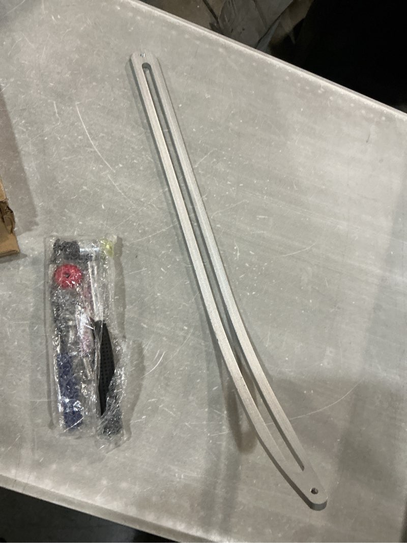 Condition photo showing New/Like New for qwork car dent removal tool kit, stainless steel auto fender repair puller, crowbar tools hook rods, lifter big curved rod, with curved rods, rubber mallet, and hooks