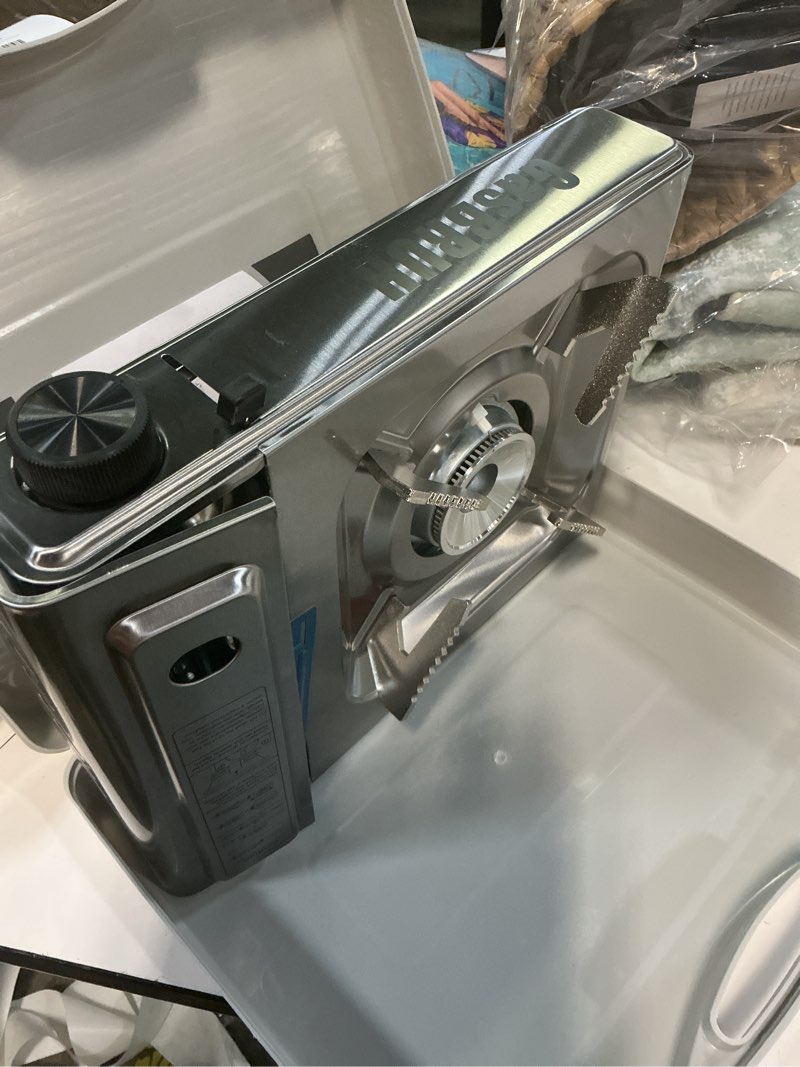 Condition photo showing Good Condition for gasbruh 1-burner butane camping stove with windblocker,10000 btu portable camp gas stove for outdoor