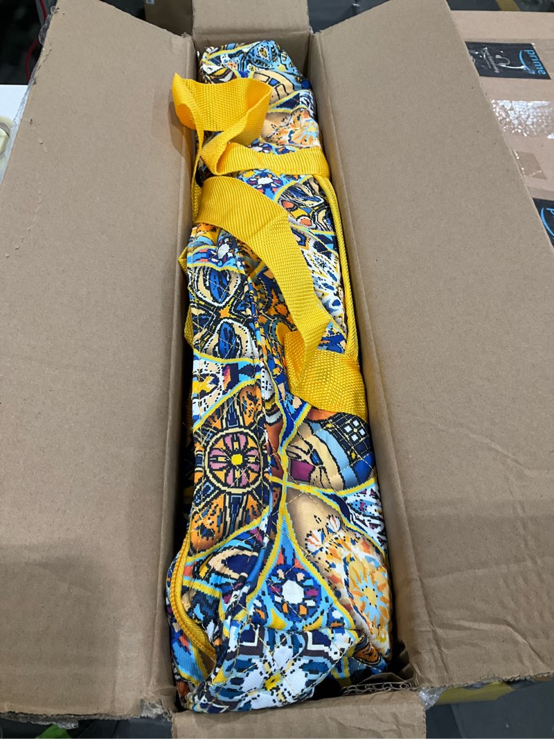 Condition photo showing Good Condition for American Mahjong Tile Set with Yellow Printed Carrying Bag, 166 Blue Tiles, 4 All-in-One Color Racks/Pushers, Mah Jongg Sets, Mahjong Game Set for Travel, Christmas, Birthday Gifts Yellow?blue Tiles?