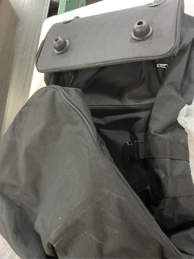 Condition photo showing As Is for darekuku golf travel bags with wheels for airlines - 900d heavy duty oxford wear-resistant, soft-sided foldable design golf club case, budget friendly traveling gear covers, universal size black basic